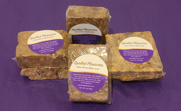 Raw African Black Soap